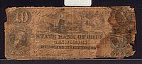 Cuyahoga Falls, State Bank of Ohio, Summit County Branch, 1859 $10